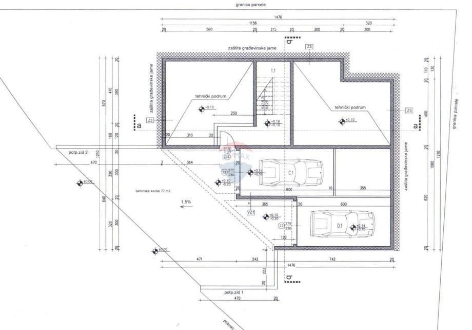 Zagabria, Črnomerec–Mikulići, edificio residenziale con due appartamenti duplex con tre camere e mezzo