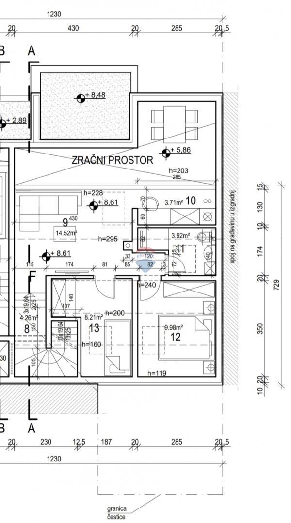 Appartamento Valbandon, Fažana, 87m2