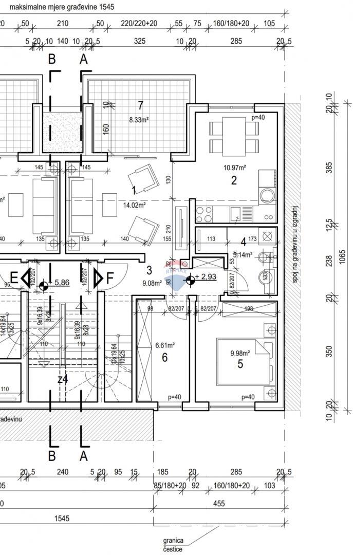 Appartamento Valbandon, Fažana, 87m2