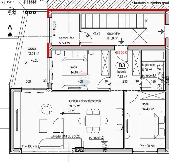 Appartamento Kanfanar, 67m2
