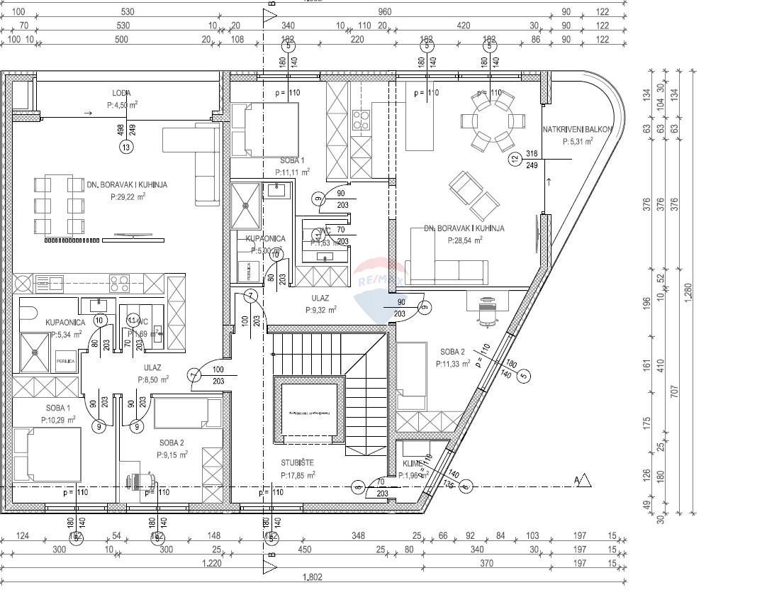 Appartamento Tar, Tar-Vabriga, 67,57m2
