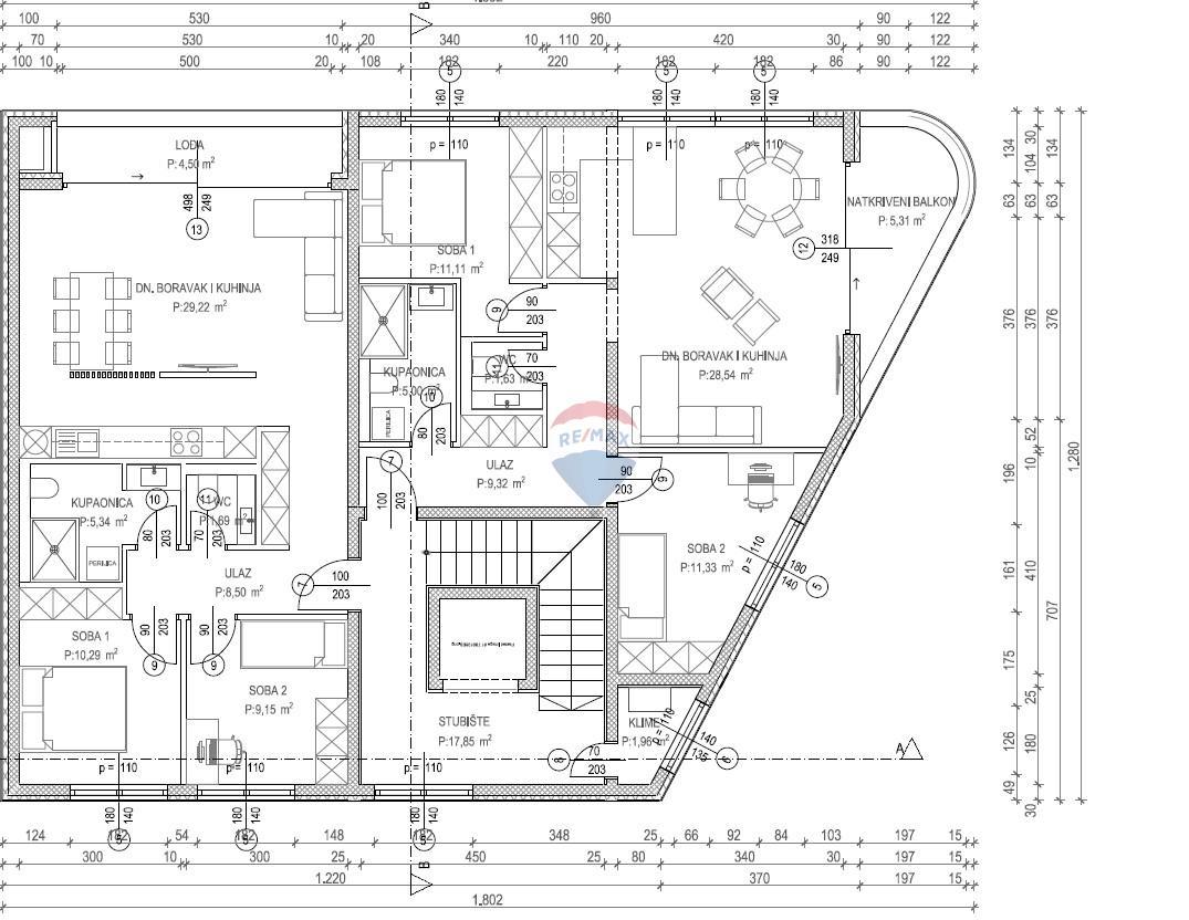 Appartamento Tar, Tar-Vabriga, 67,57m2