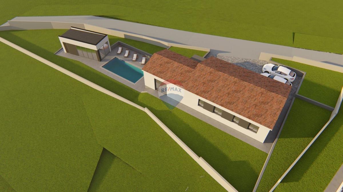 Istria, Kršan – casa 135 m² con piscina e 4 camere da letto