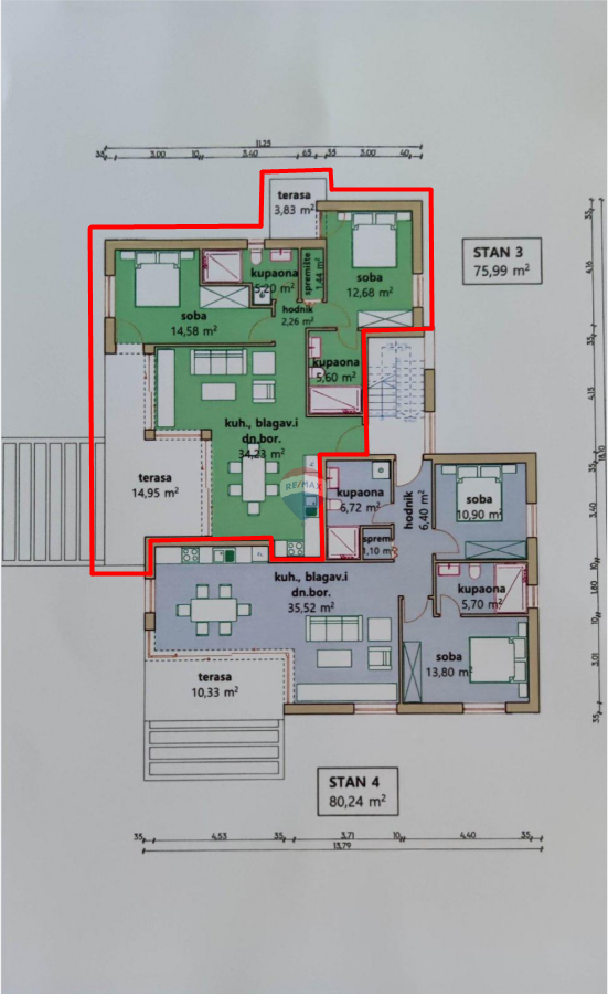 Novi Vinodolski, Klenovica – Appartamento Due Camere Prima Linea sul Mare