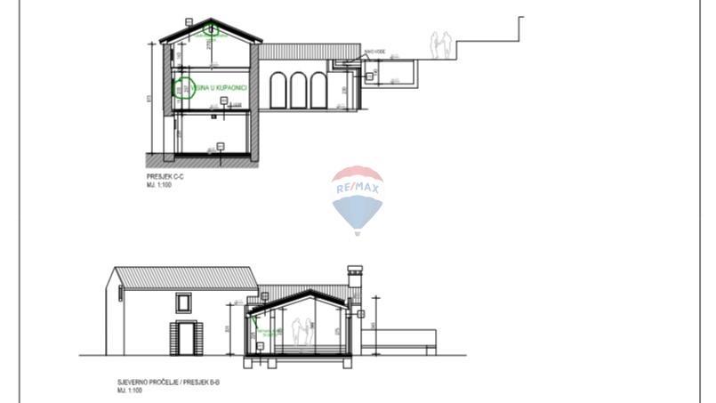 Istria, Oprtalj – Villa in pietra dal design unico