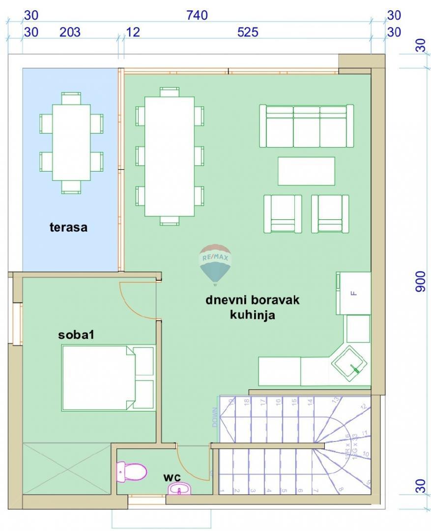 Terreno edificabile Plomin, Kršan, 543m2