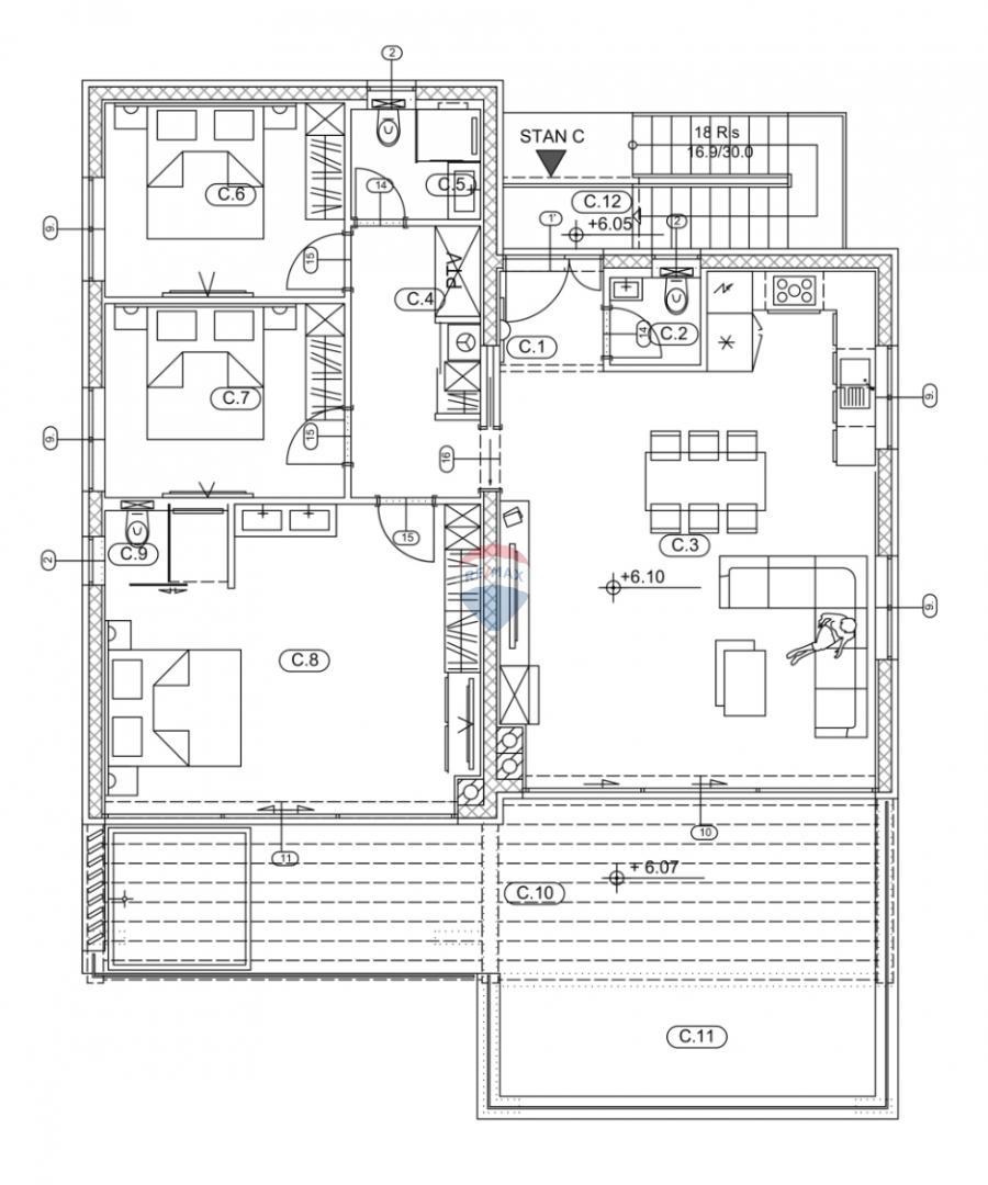 Appartamento Liganj, Lovran, 154m2