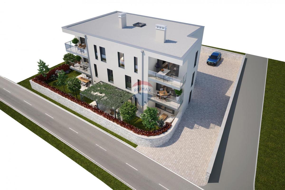 Umago, Zambrattia – Appartamento moderno – Vista mare – Nuova costruzione