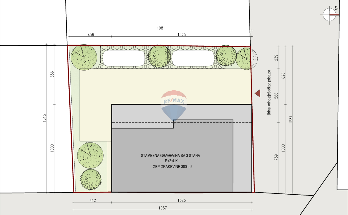 Terreno edificabile Rudeš, Trešnjevka - Sjever, 317m2