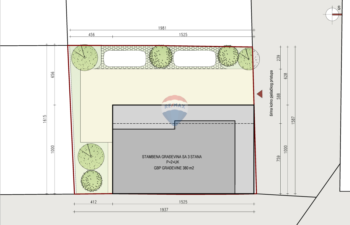 Terreno edificabile Rudeš, Trešnjevka - Sjever, 317m2