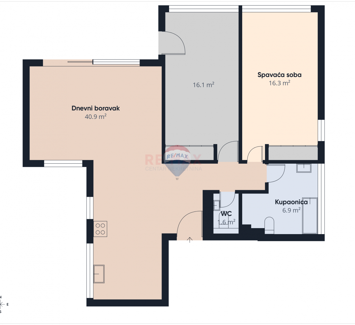 Appartamento Srebrnjak, Maksimir, 113,46m2