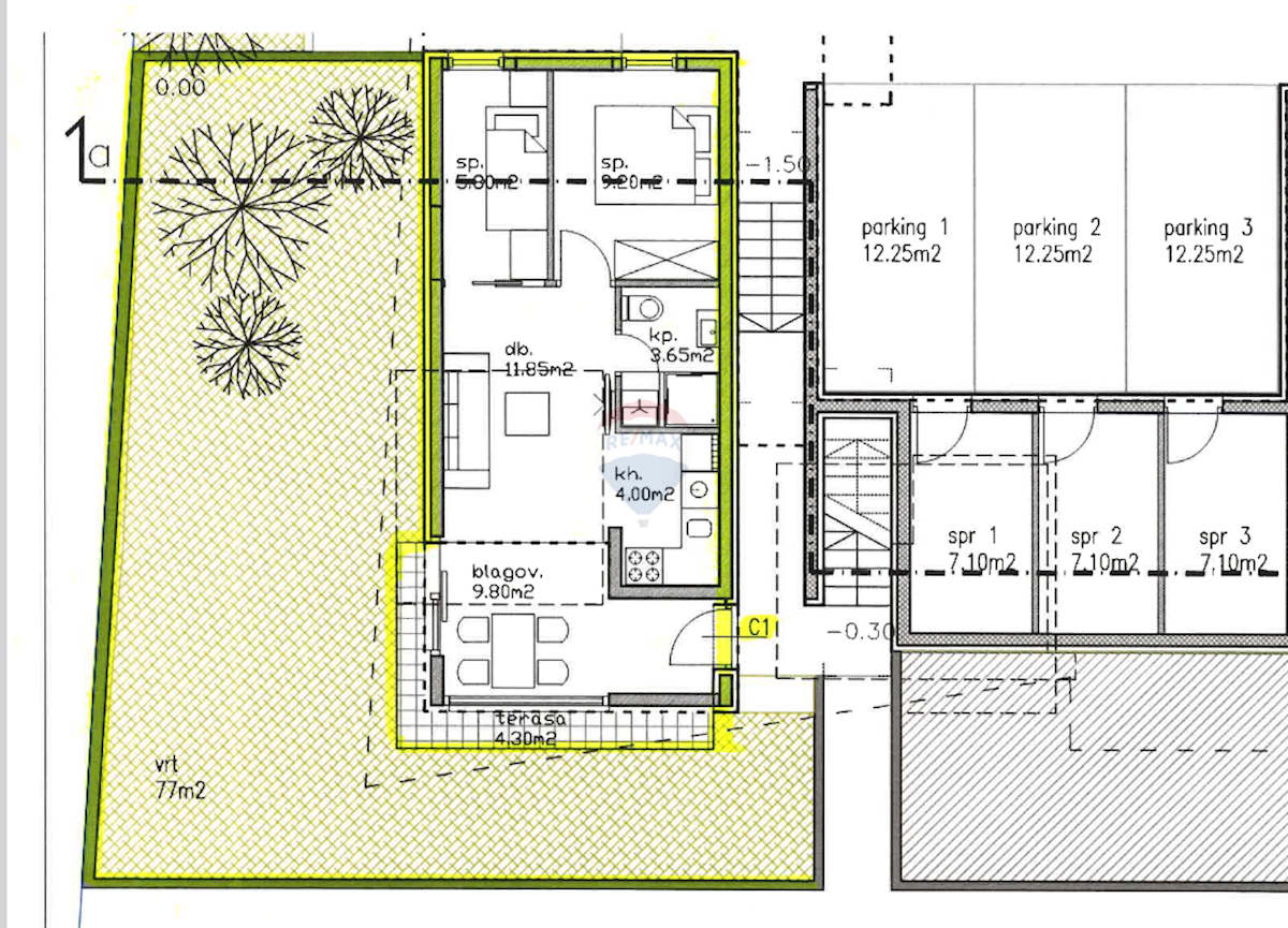 Appartamento Babići, Umag, 59,62m2