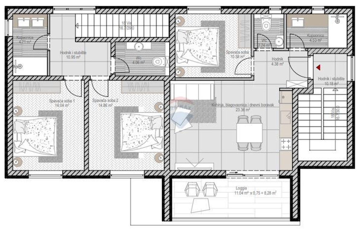 Terreno edificabile Kanfanar, 615m2