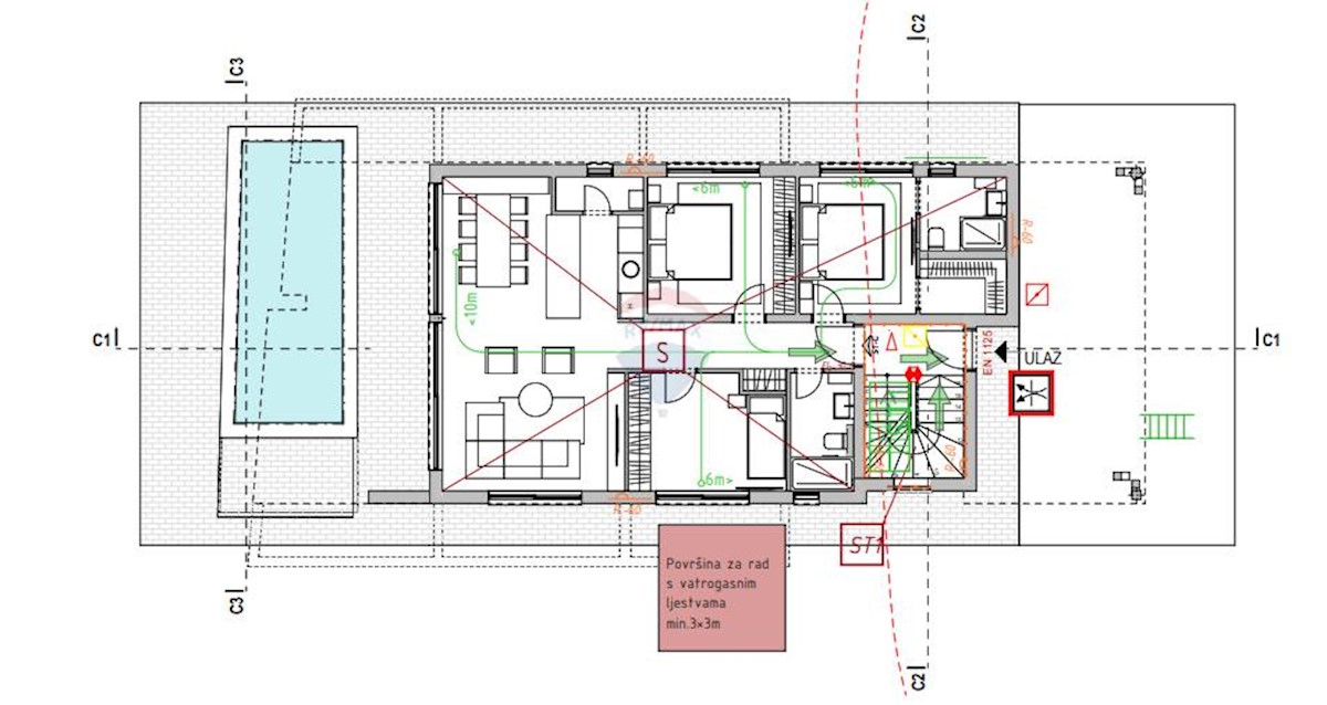 Terreno edificabile Njivice, Omišalj, 546m2