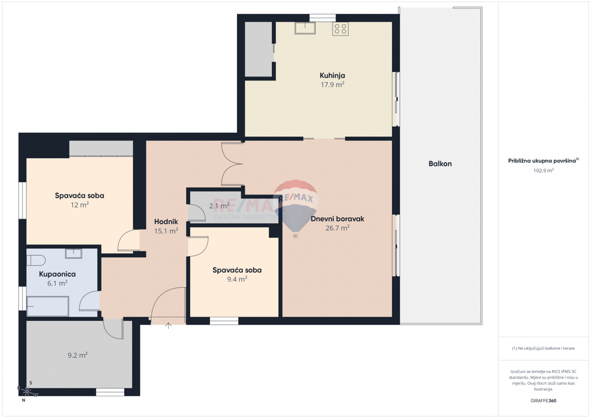 Appartamento Novi Vinodolski, 120,58m2