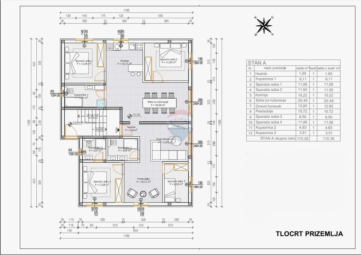 Istria, Valbandon – Appartamento quadrilocale in nuova costruzione