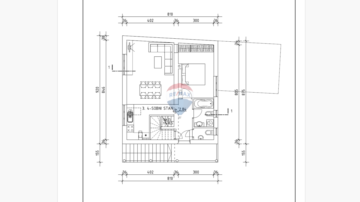 Appartamento Sveti Duh, Črnomerec, 61,81m2