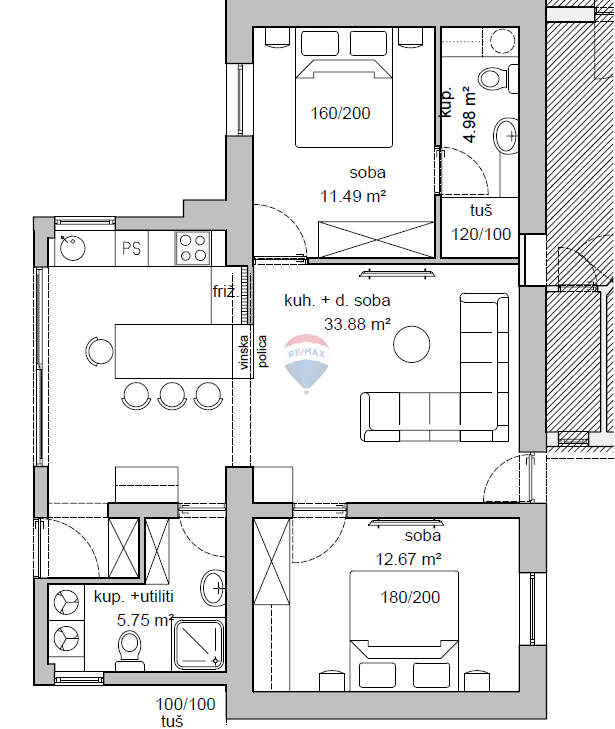 Appartamento Rovinj, 69m2