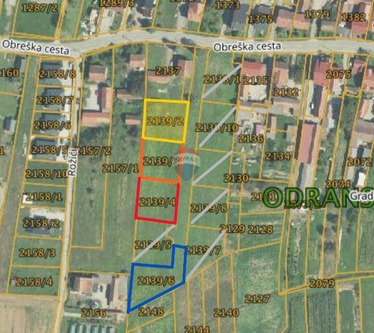 Terreno edificabile Odranski Obrež, Brezovica, 782m2