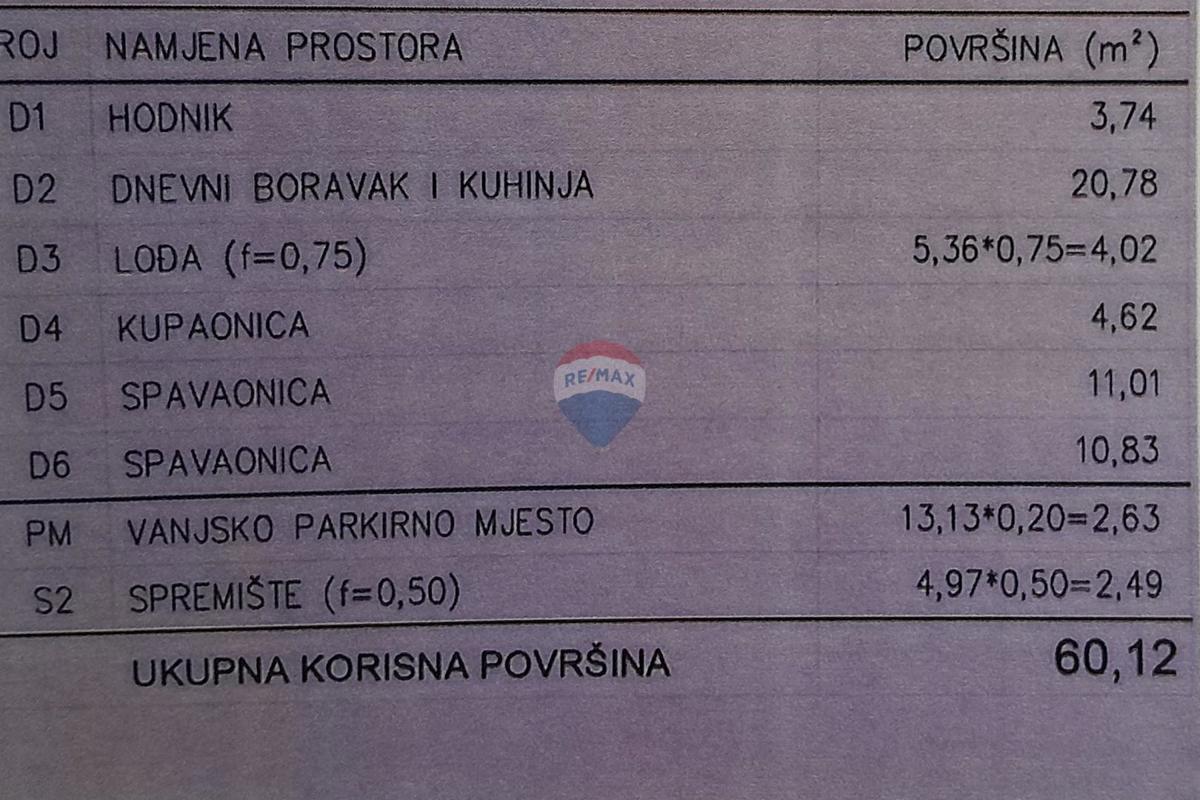 Appartamento Šijana, Pula, 60,12m2