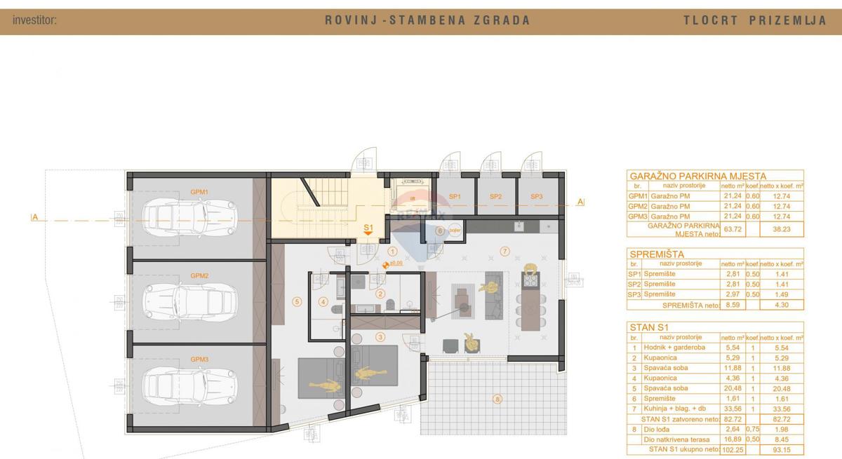 Rovigno, PENTHOUSE in nuova costruzione + garage + posto auto - vicino al mare - 172 m²