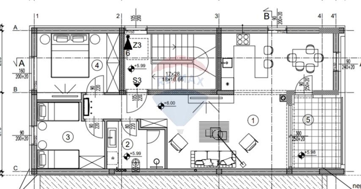 Appartamento Valdebek, Pula, 81,60m2