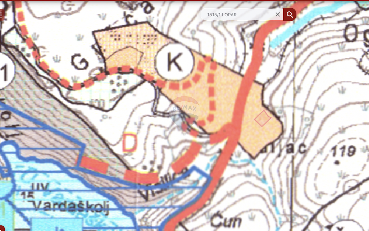 Terreno edificabile Lopar, Rab, 5.288m2