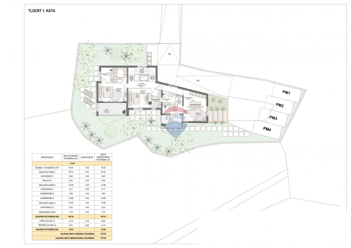 Terreno edificabile Pobri, Opatija - Okolica, 1.832m2
