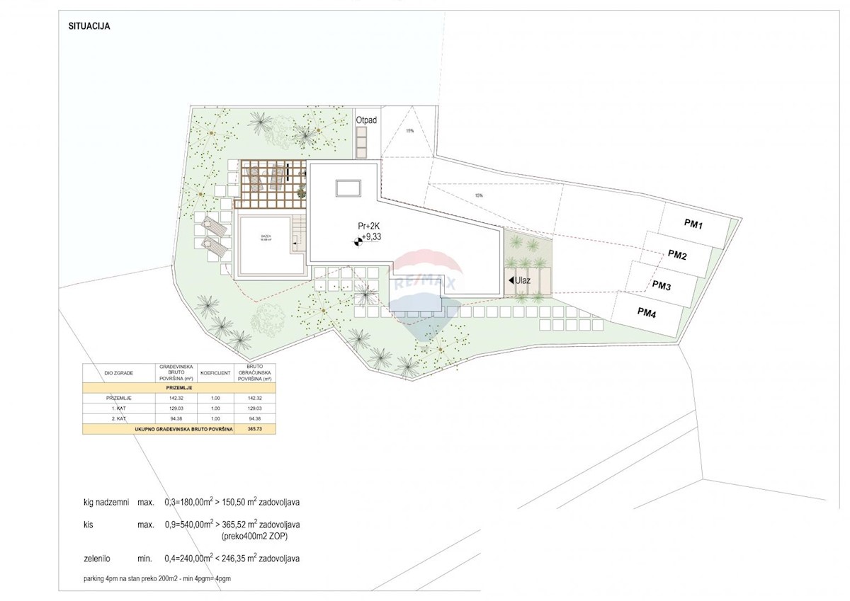 Terreno edificabile Pobri, Opatija - Okolica, 1.832m2