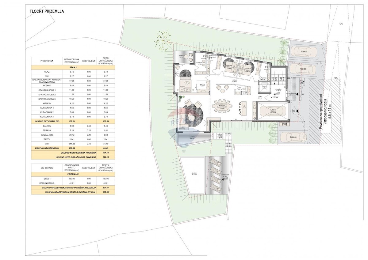 Terreno edificabile Pobri, Opatija - Okolica, 1.832m2