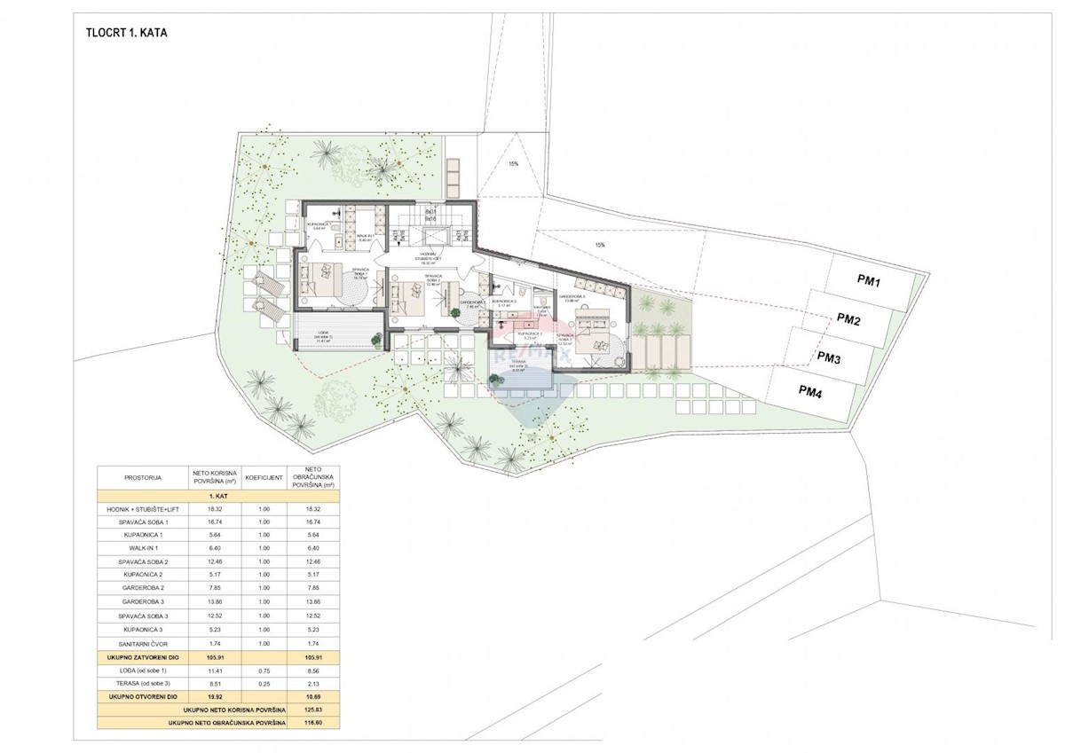 Terreno edificabile Pobri, Opatija - Okolica, 1.832m2