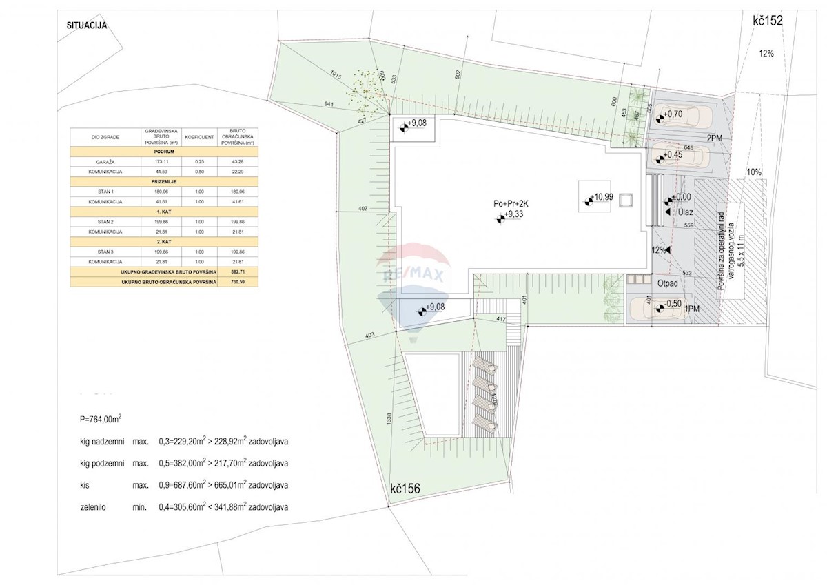 Terreno edificabile Pobri, Opatija - Okolica, 1.832m2