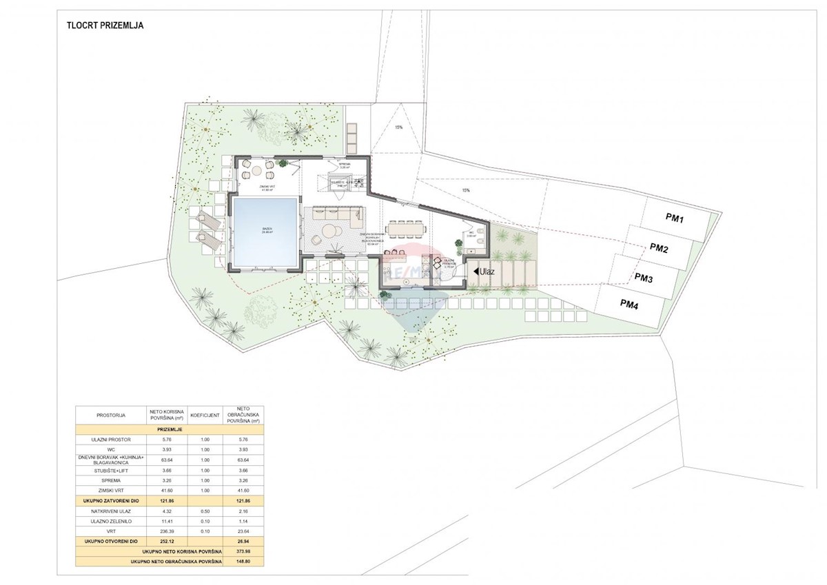 Terreno edificabile Pobri, Opatija - Okolica, 1.832m2