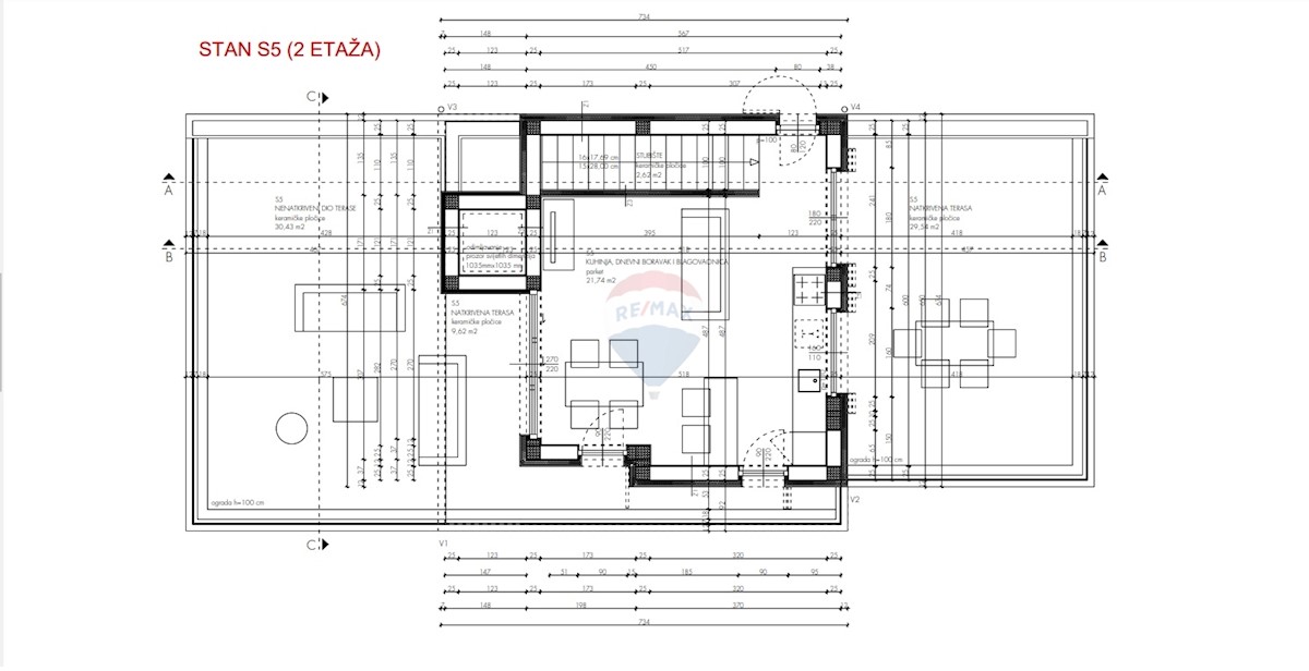 Appartamento Primošten, 77,75m2