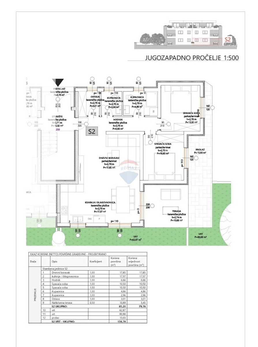 Appartamento Vodice, 79,76m2