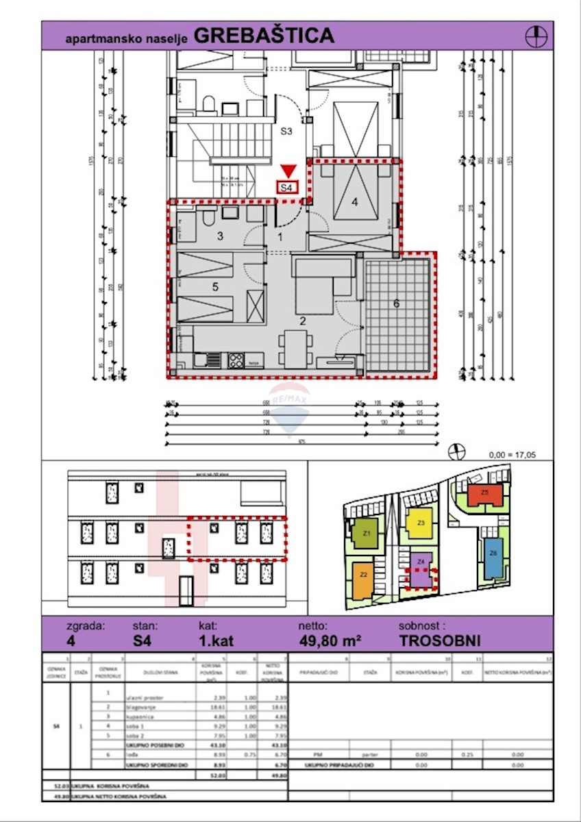 Appartamento Grebaštica, Šibenik - Okolica, 52,93m2