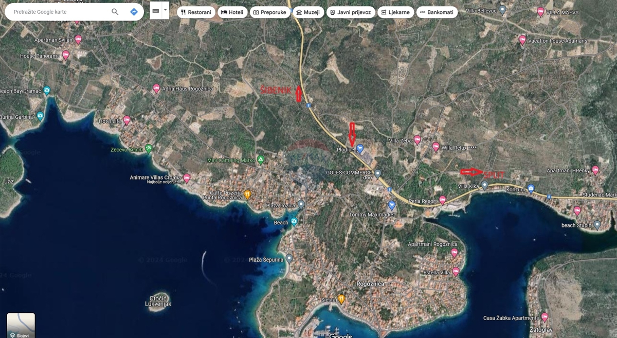 Terreno nella zona commerciale, 7883 m2 - Rogoznica