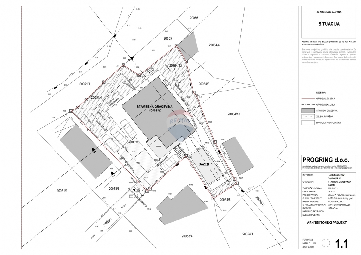 Lussuoso appartamento trilocale al 2° piano, Rogoznica