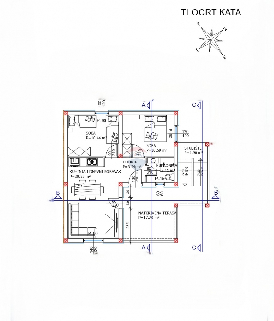 Appartamento Pirovac, 71,86m2
