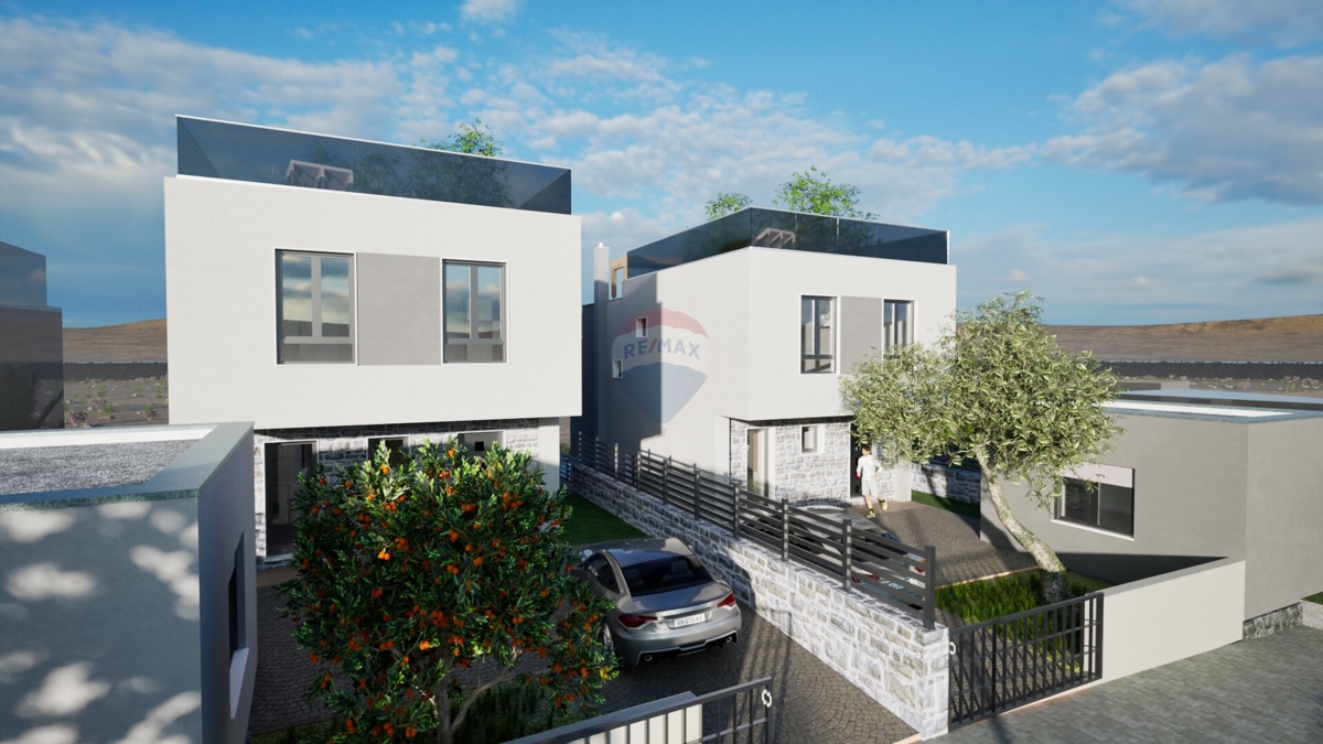 Progetto esclusivo! Villa moderna con terrazza panoramica e piscina, Primošten