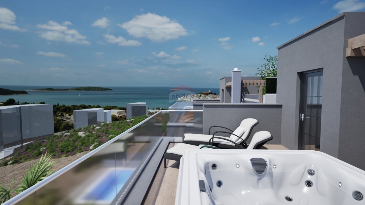 Progetto esclusivo! Villa moderna con terrazza panoramica e piscina, Primošten