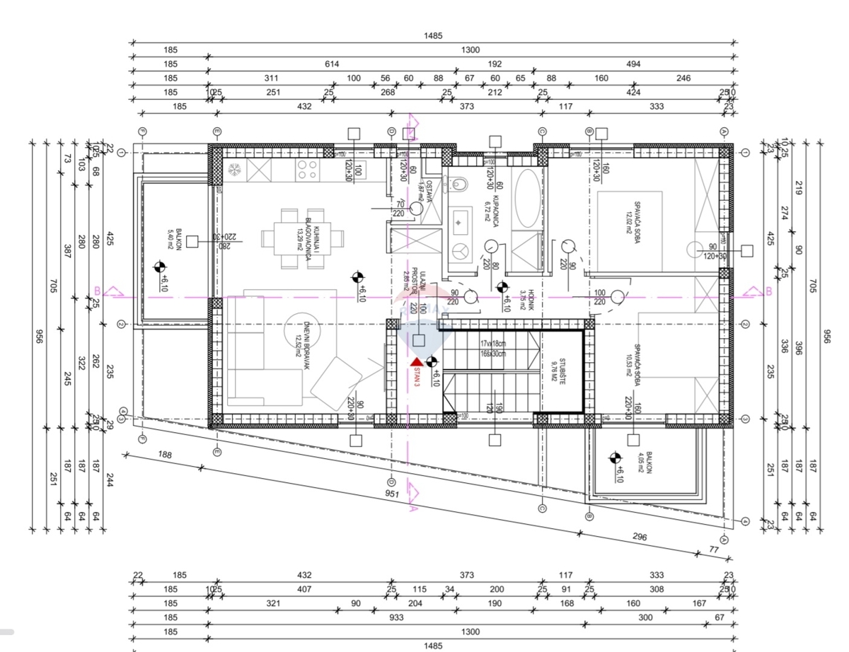 Appartamento Brodarica, Šibenik - Okolica, 69,96m2
