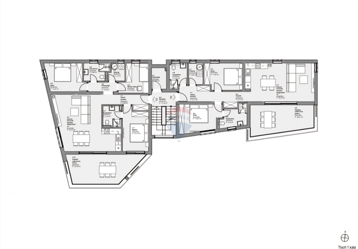 Appartamento Vodice, 101m2