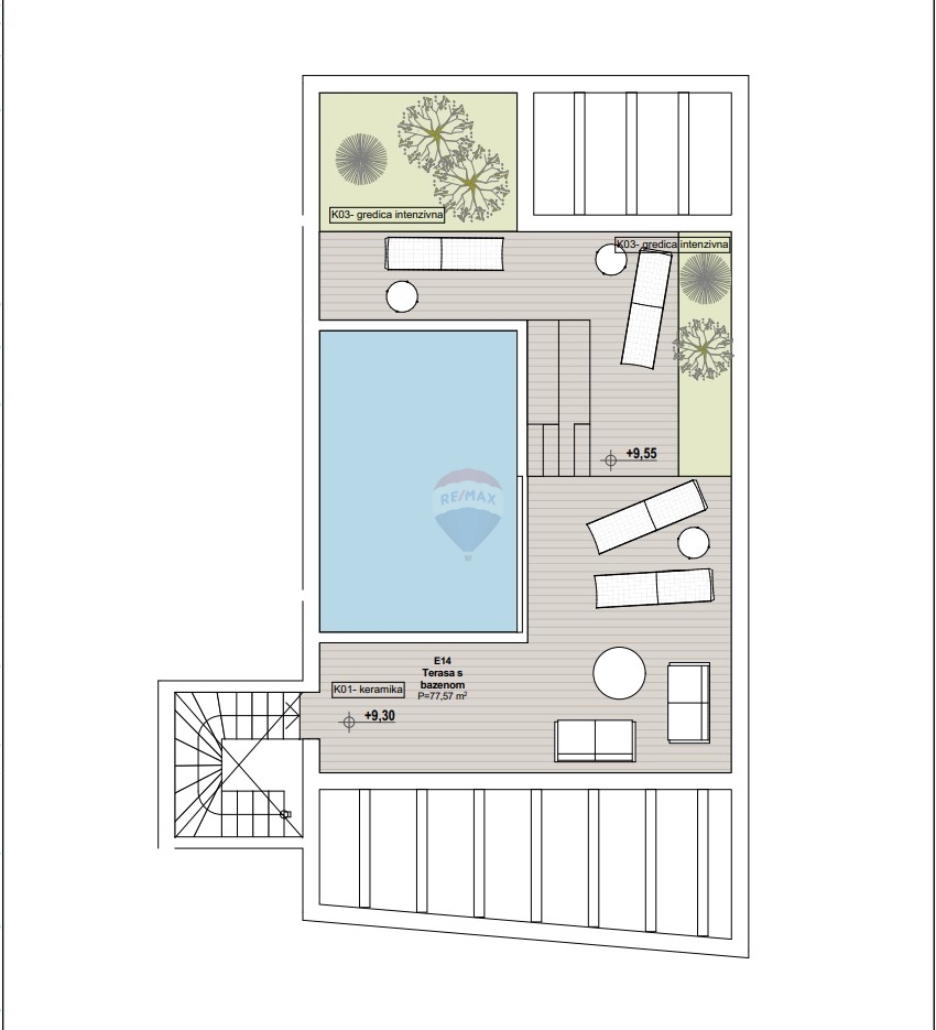 Appartamento Tribunj, 128,47m2