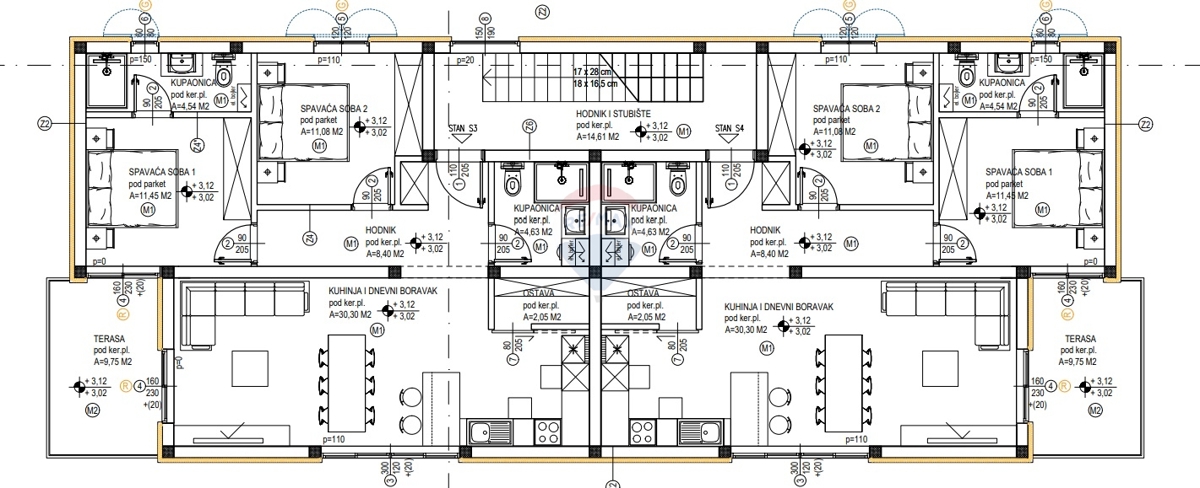 Appartamento Vodice, 72,46m2