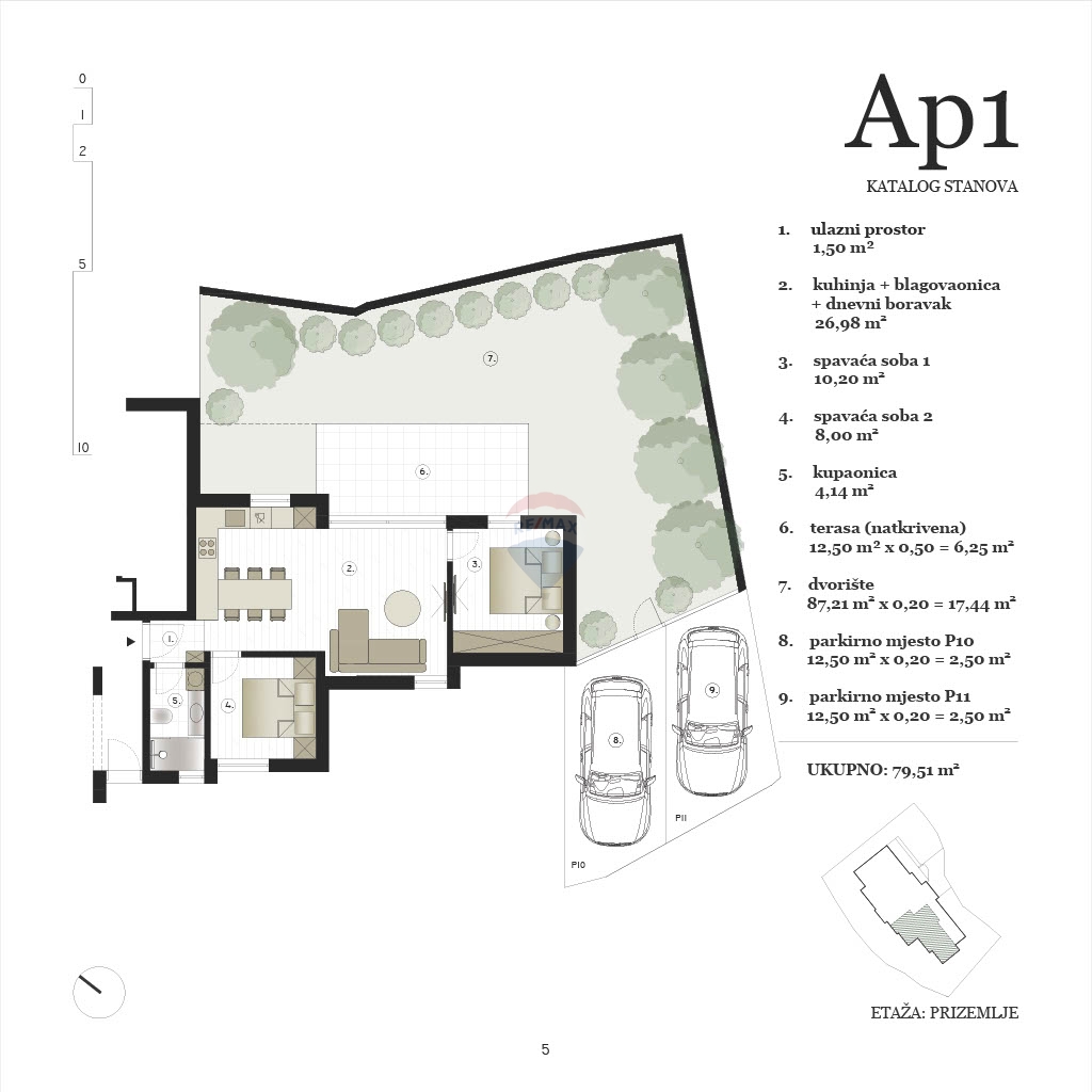 Appartamento Kornati, Murter, 79,51m2