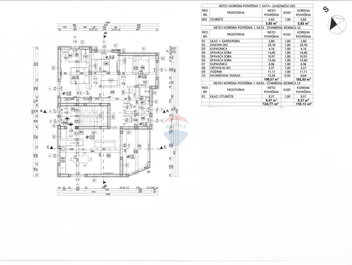 Appartamento Vodice, 109m2