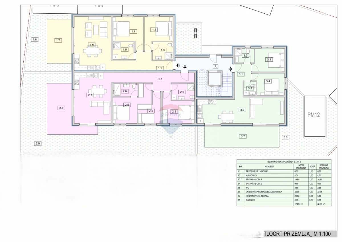 Appartamento Srima, Vodice, 83,79m2