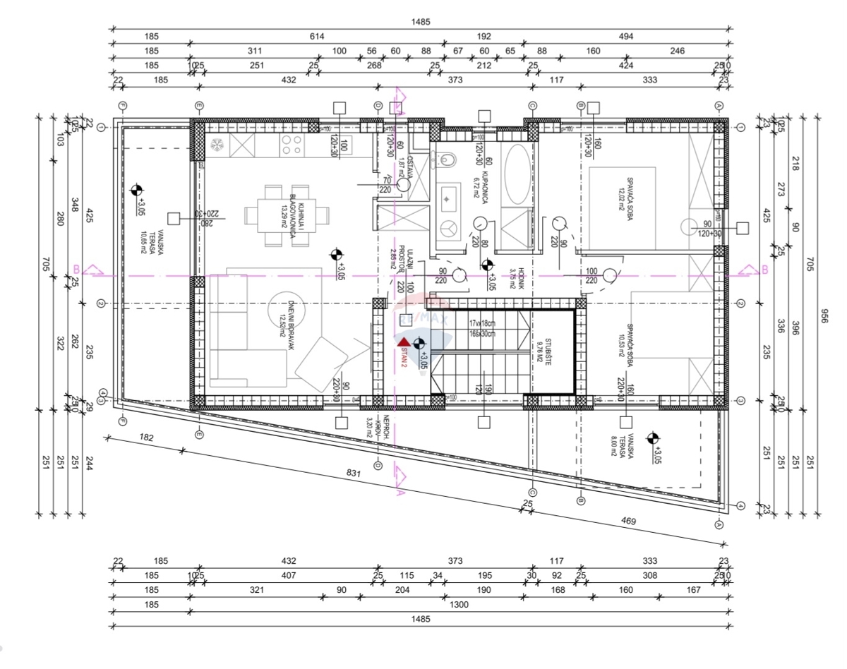 Appartamento Brodarica, Šibenik - Okolica, 74,78m2