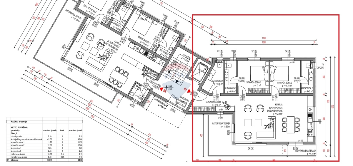 Appartamento Primošten, 105,40m2
